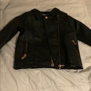 Toddler leather jacket